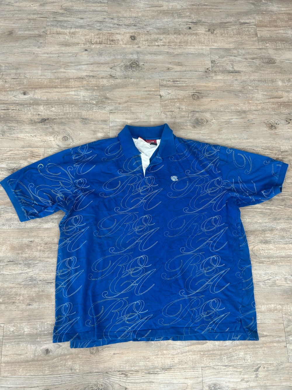 Vintage Rocawear blue Polo Shirt XL Y2K 90s